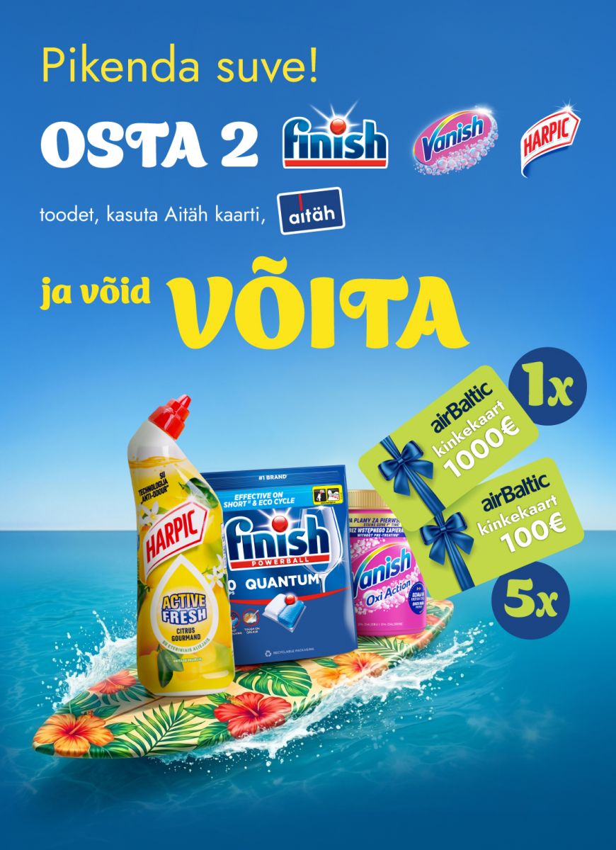 OSTA Finish, Vanish, Harpic JA VÕIDA AUHINDU! 